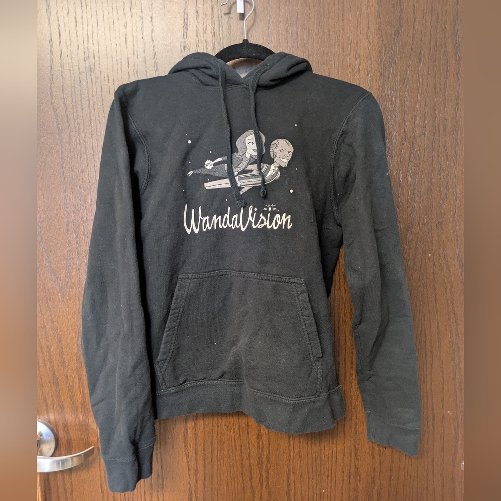 Marvel WandaVision graphic pullover hoodie in black Size Small Adult Unisex